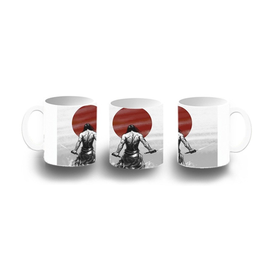 TAZA DE PLASTICO ronin samurai vagabundo espadachin guerrero niños personalizada