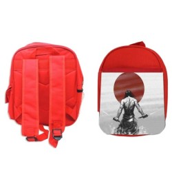 MOCHILA ROJA ronin samurai...