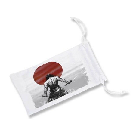 FUNDA BOLSA MULTIUSOS ronin samurai vagabundo espadachin guerrero gafas dados rol personalizada color