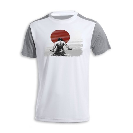 CAMISETA DISEÑO BICOLOR ronin samurai vagabundo espadachin guerrero personalizada