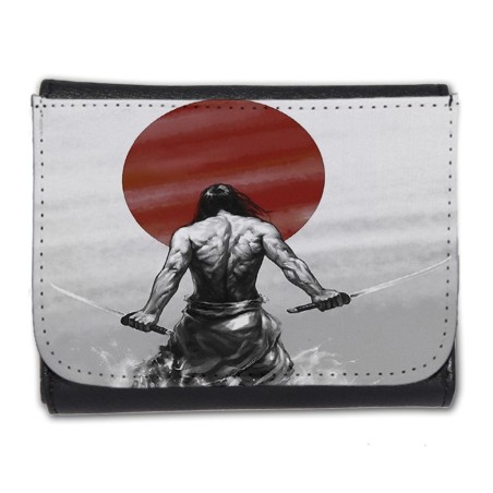 BILLETERA BILLETERO ronin samurai vagabundo espadachin guerrero hombre caballero negro monedero