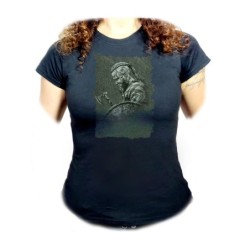 CAMISETA NEGRA MUJER...