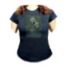 CAMISETA NEGRA MUJER vikingo vikingos honor guerrero valhala hacha oferta personalizada