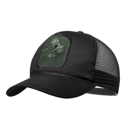 GORRA NEGRA CON REJILLA vikingo vikingos honor guerrero valhala hacha moda deporte