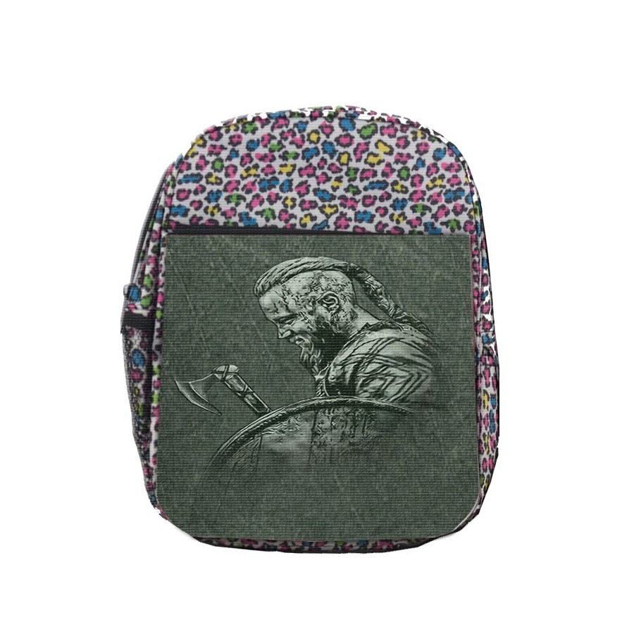 MOCHILA LUNARES ESTAMPADO vikingo vikingos honor guerrero valhala hacha escolar personalizado picnic excursión deporte