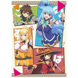 TAZA MÁGICA konosuba saga 3 personajes manga fanart personalizada
