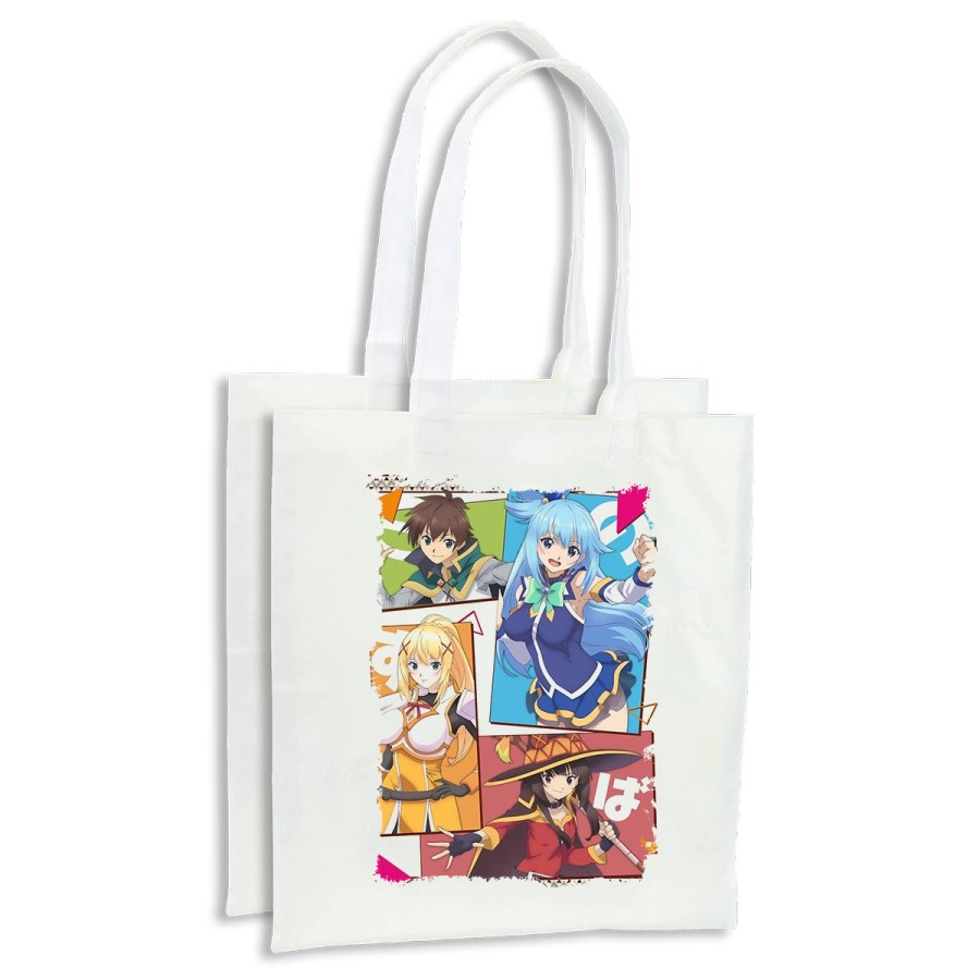 PACK BOLSAS konosuba saga 3 personajes manga fanart cocina compra personalizadas