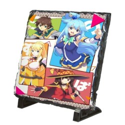 PLACA PIZARRA konosuba saga...