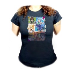 CAMISETA NEGRA MUJER...