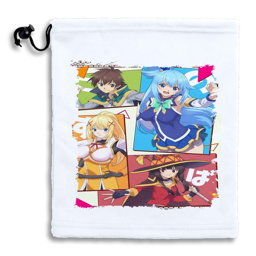 BRAGA GORRO POLAR AJUSTABLE konosuba saga 3 personajes manga fanart POLIESTER INVIERNO PERSONALIZADA