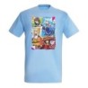 CAMISETA AZUL CIELO konosuba saga 3 personajes manga fanart moda verano personalizada