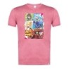 CAMISETA ROJA MEZCLA konosuba saga 3 personajes manga fanart moda verano tshirt