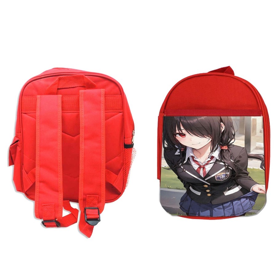 MOCHILA ROJA date a live kurumi casual ropa moderna colegio picnic excursión deporte niños