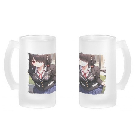 JARRA CERVEZA CRISTAL date a live kurumi casual ropa moderna esmerilada esmerilado 500ml