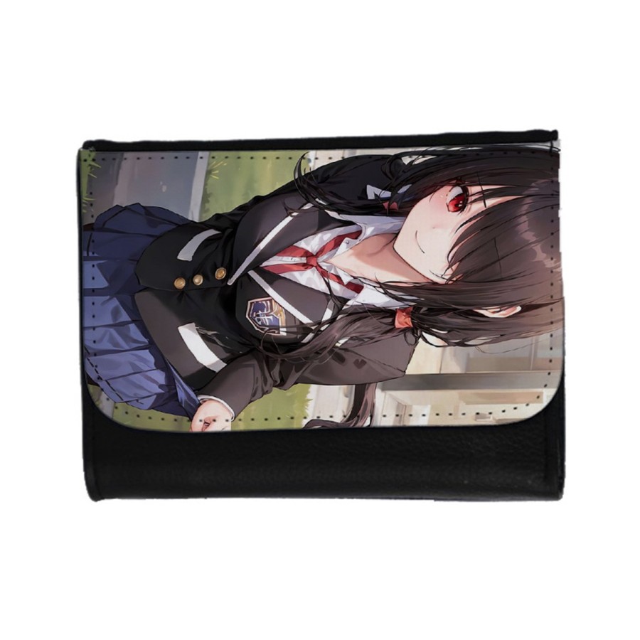 BILLETERA BILLETERO date a live kurumi casual ropa moderna unisex negro monedero