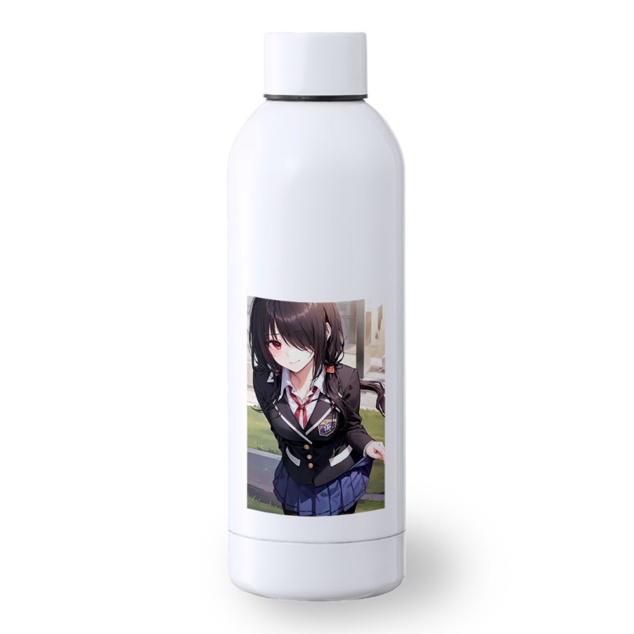 BIDON 500 ML ACERO INOXIDABLE date a live kurumi casual ropa moderna deporte deportivo botella senderismo