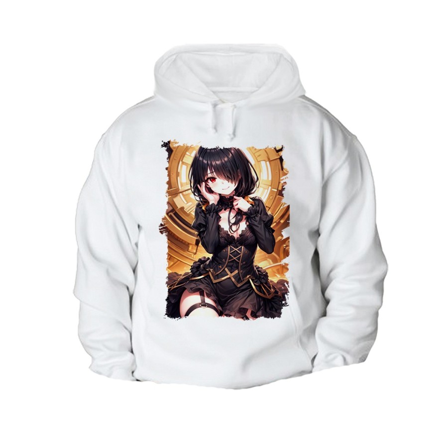 SUDADERA CON CAPUCHA date a live kurumi ropa novia cita romance amor CON BOLSILLOS