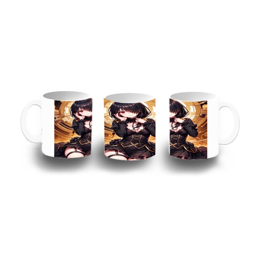 TAZA DE PLASTICO date a live kurumi ropa novia cita romance amor niños personalizada