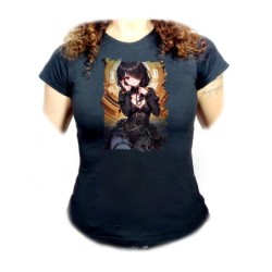 CAMISETA NEGRA MUJER date a...