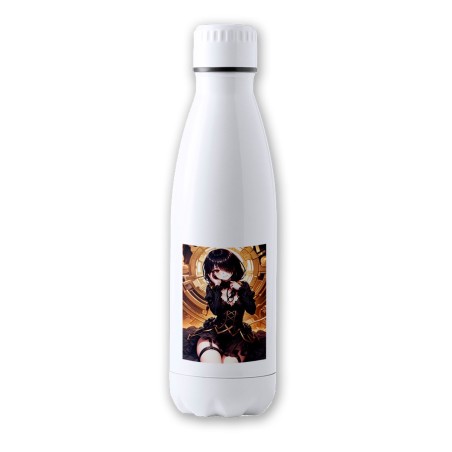 BIDON 700 ML ACERO INOXIDABLE date a live kurumi ropa novia cita romance amor tapon seguridad botella