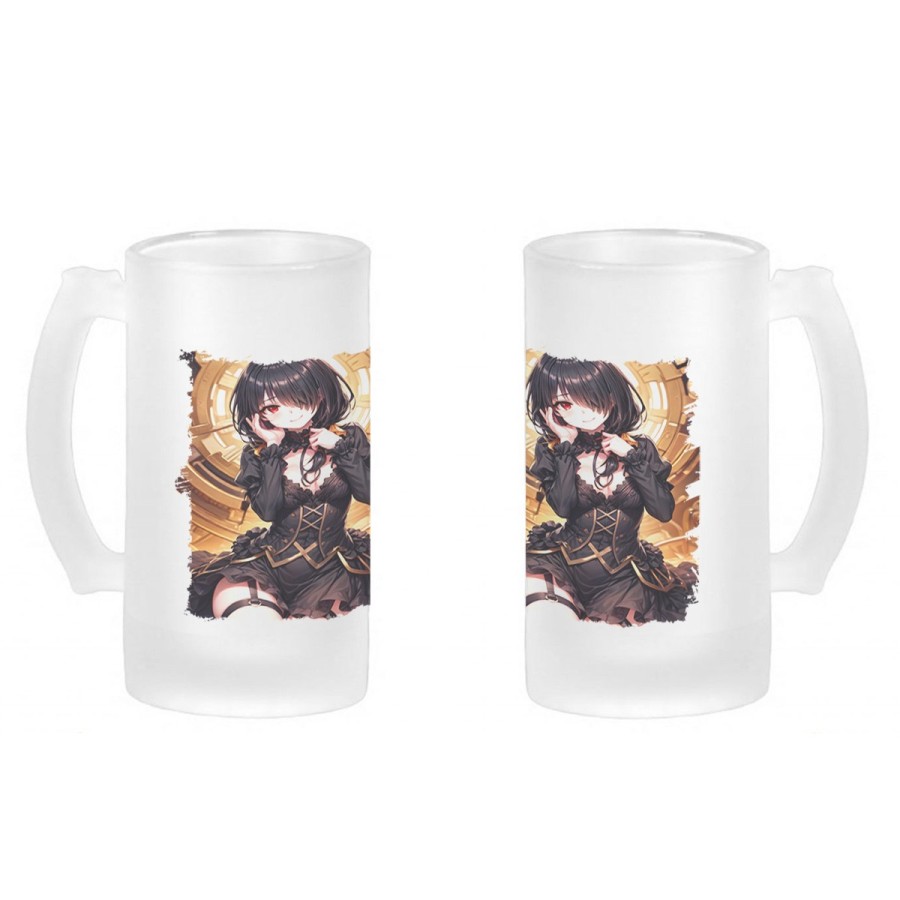 JARRA CERVEZA CRISTAL date a live kurumi ropa novia cita romance amor esmerilada esmerilado 500ml