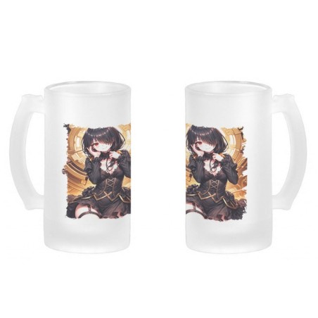 JARRA CERVEZA CRISTAL date a live kurumi ropa novia cita romance amor esmerilada esmerilado 500ml