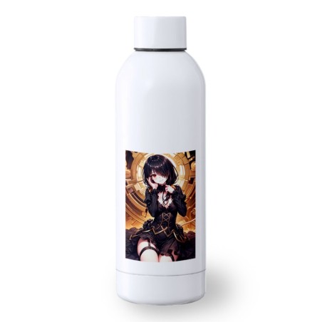 BIDON 500 ML ACERO INOXIDABLE date a live kurumi ropa novia cita romance amor deporte deportivo botella senderismo