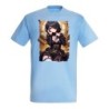CAMISETA AZUL CIELO date a live kurumi ropa novia cita romance amor moda verano personalizada