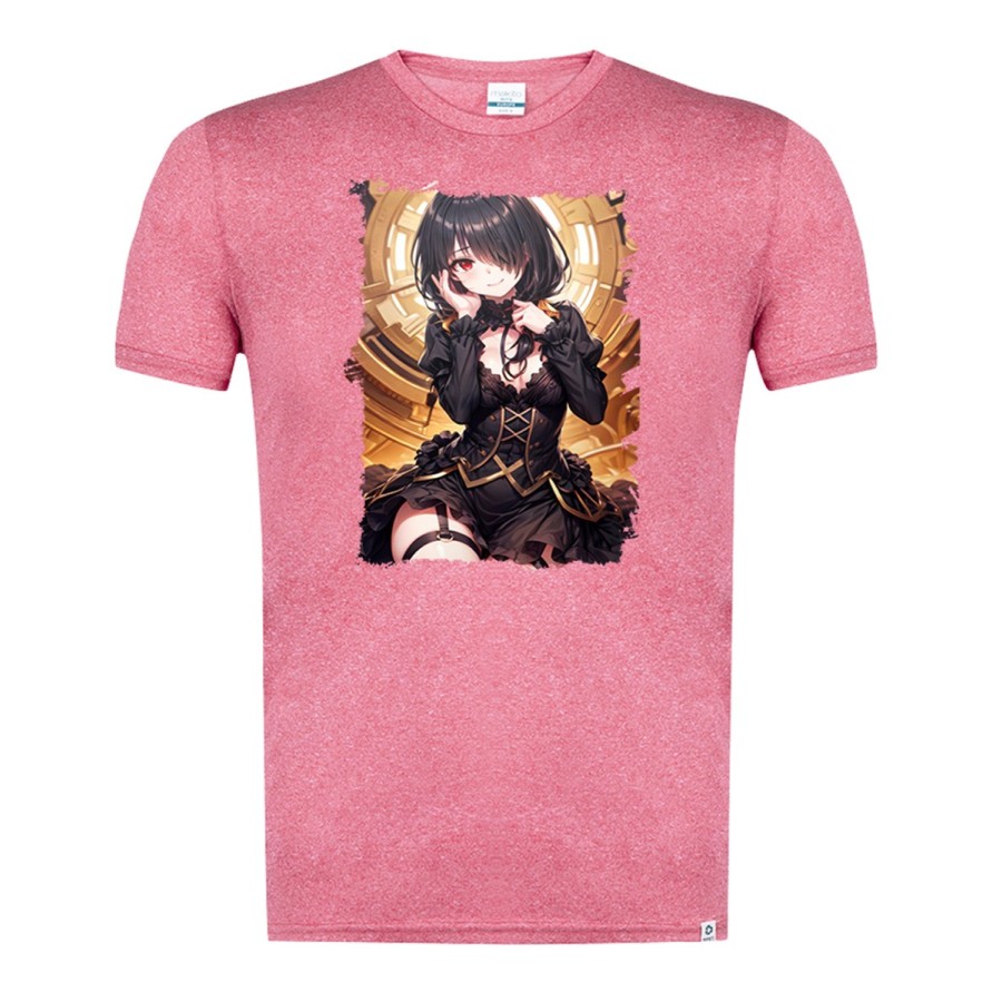 CAMISETA ROJA MEZCLA date a live kurumi ropa novia cita romance amor moda verano tshirt