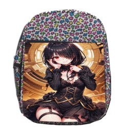 MOCHILA LUNARES ESTAMPADO date a live kurumi ropa novia cita romance amor escolar personalizado picnic excursión deporte