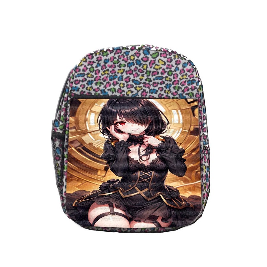 MOCHILA LUNARES ESTAMPADO date a live kurumi ropa novia cita romance amor escolar personalizado picnic excursión deporte