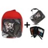 PACK MOCHILA ROJA Y ESTUCHE diablo tensei slime datta ken personaje oscuro material escolar