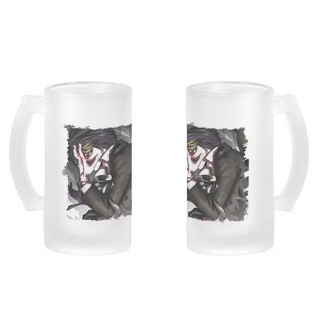 JARRA CERVEZA CRISTAL diablo tensei slime datta ken personaje oscuro esmerilada esmerilado 500ml