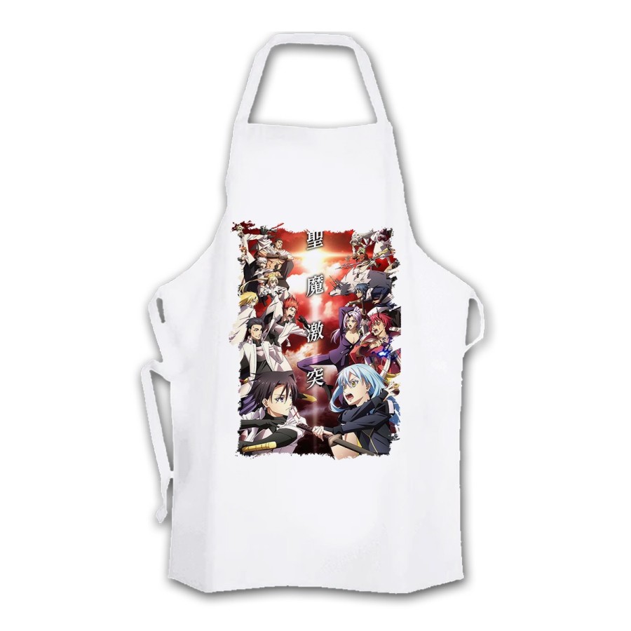 DELANTAL TALLA ADULTO tensei shitara slime datta ken saga 3 caballeros cocina personalizado