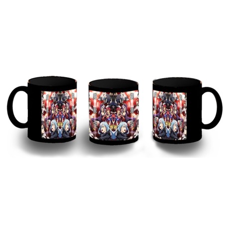 TAZA COMPLETAMENTE NEGRA tensei shitara slime datta ken saga 3 caballeros personalizada