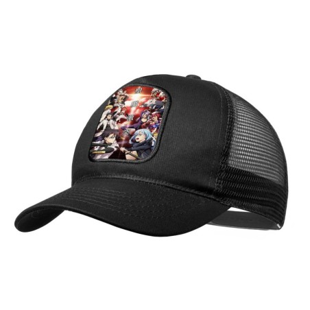 GORRA NEGRA CON REJILLA tensei shitara slime datta ken saga 3 caballeros moda deporte