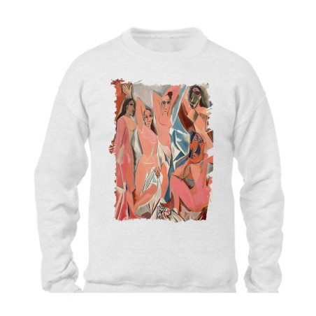 SUDADERA cuadro las señoritas de Avignon Pablo Picasso pintor personalizada