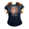 CAMISETA NEGRA MUJER cuadro las señoritas de Avignon Pablo Picasso pintor oferta personalizada