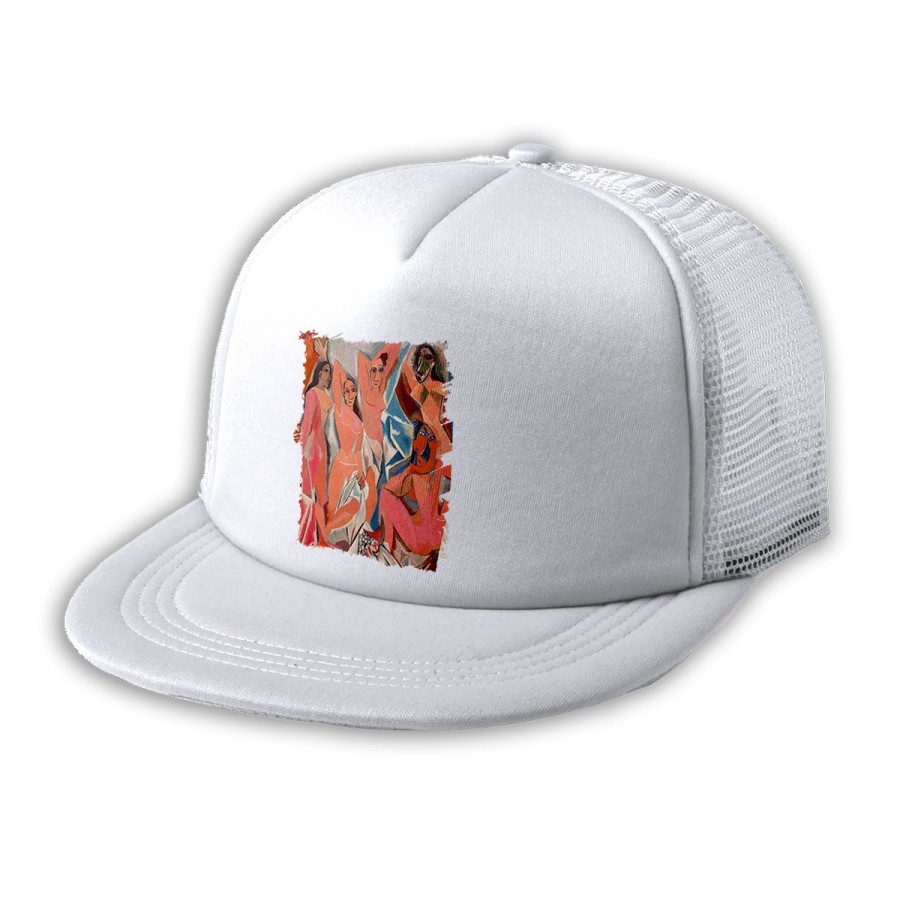 GORRA 5 PANELES REDECILLA TRASERA cuadro las señoritas de Avignon Pablo Picasso pintor estilo rapero