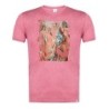 CAMISETA ROJA MEZCLA cuadro las señoritas de Avignon Pablo Picasso pintor moda verano tshirt