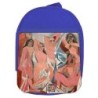 MOCHILA AZUL cuadro las señoritas de Avignon Pablo Picasso pintor escolar personalizado picnic excursión deporte