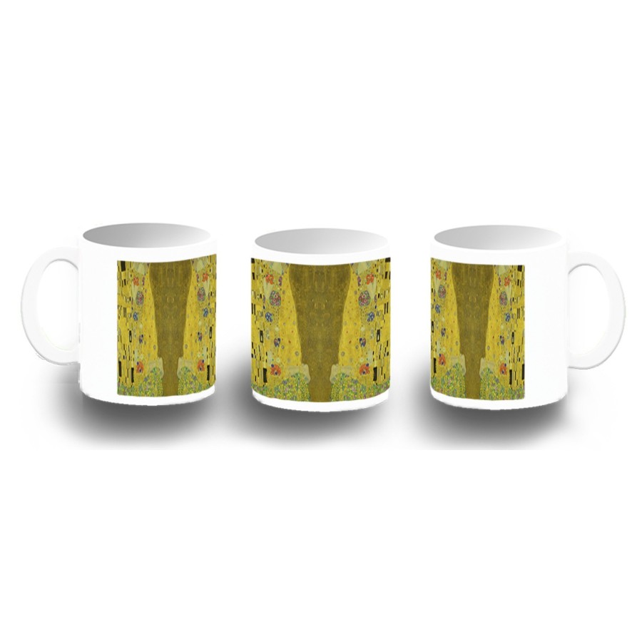 TAZA FOTOLUMINISCENTE cuadro el beso Gustav Klint pintor clasico pintura BRILLA OSCURIDAD