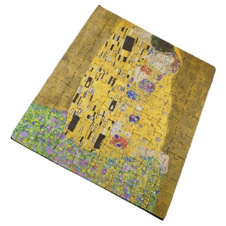 PUZZLE DE TAMAÑO Y PIEZAS A ELEGIR cuadro el beso Gustav Klint pintor clasico pintura rompecabezas educativo puzle