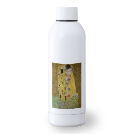 BIDON 500 ML ACERO INOXIDABLE cuadro el beso Gustav Klint pintor clasico pintura deporte deportivo botella senderismo