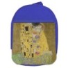 MOCHILA AZUL cuadro el beso Gustav Klint pintor clasico pintura escolar personalizado picnic excursión deporte