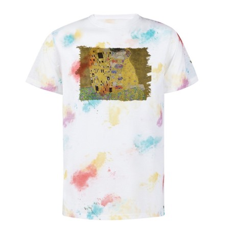 CAMISETA MARCAS COLORES cuadro el beso Gustav Klint pintor clasico pintura personalizada