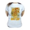 CAMISETA MUJER cuadro los girasoles Vincent van Gogh pintor moda personalizada