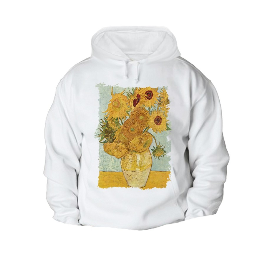 SUDADERA CON CAPUCHA cuadro los girasoles Vincent van Gogh pintor CON BOLSILLOS