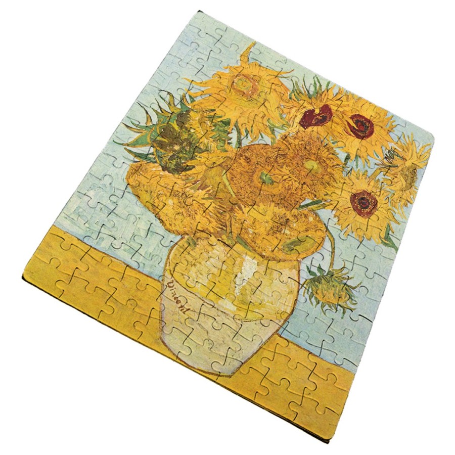 PUZZLE DE TAMAÑO Y PIEZAS A ELEGIR cuadro los girasoles Vincent van Gogh pintor rompecabezas educativo puzle