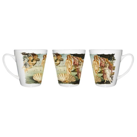 TAZA CÓNICA cuadro el nacimiento de Venus Sandro Botticelli pintor conica personalizada